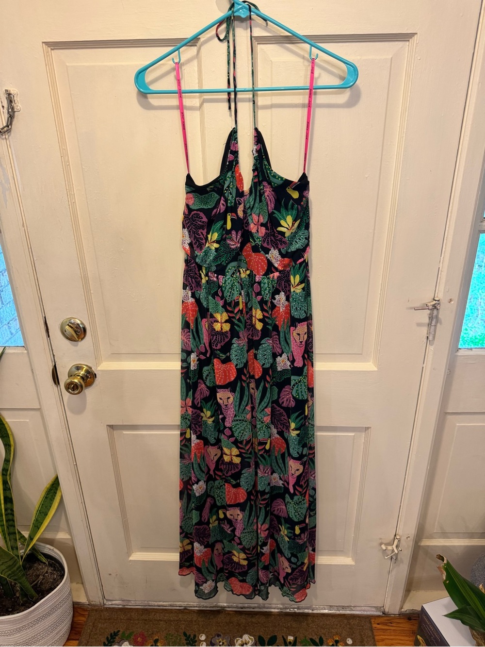 Betsey Johnson - Tropical Leopard Print Maxi Dress - Picture 5 of 8